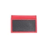 TecknoMonster - Cardcase - Red - Aeronautical and Leather Carbon Fiber Credit Card Case - Black Carpet Collection - Avvenice