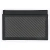 TecknoMonster - Cardcase - Black - Aeronautical and Leather Carbon Fiber Credit Card Case - Black Carpet Collection - Avvenice