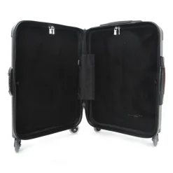 TecknoMonster - Davis Kripto Laggage Cabin L Flap in Carbon Fiber - Aeronautical Carbon Trolley Suitcase - Avvenice