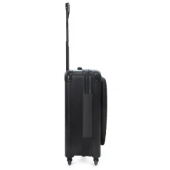 TecknoMonster - Davis Kripto Laggage Cabin L Flap in Carbon Fiber - Aeronautical Carbon Trolley Suitcase - Avvenice