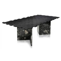 TecknoMonster - Kagrande Mignon TecknoMonster - Aeronautical Carbon Fiber Board and Double Marble Base Table - Avvenice