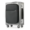 TecknoMonster - Kronos L Flap TecknoMonster - Steel - Aeronautical Titanium and Carbon Trolley Suitcase - Avvenice