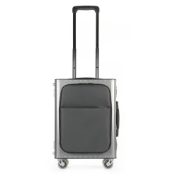 TecknoMonster - Kronos L Flap TecknoMonster - Steel - Aeronautical Titanium and Carbon Trolley Suitcase - Avvenice