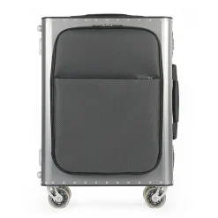 TecknoMonster - Kronos L Flap TecknoMonster - Steel - Aeronautical Titanium and Carbon Trolley Suitcase - Avvenice