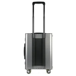 TecknoMonster - Kronos L Flap TecknoMonster - Steel - Aeronautical Titanium and Carbon Trolley Suitcase - Avvenice