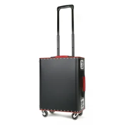 TecknoMonster - Kronos L TecknoMonster - Black - Aeronautical Titanium Trolley Suitcase - Avvenice