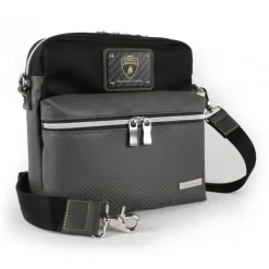 TecknoMonster - Lamborghini Squadra Corse - Cockpit Racing Team - Aeronautical Carbon Fibre Crossbody Bag - Avvenice