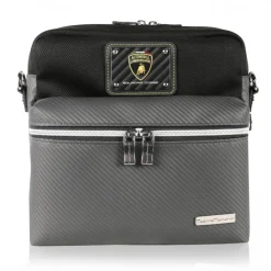 TecknoMonster - Lamborghini Squadra Corse - Cockpit Racing Team - Aeronautical Carbon Fibre Crossbody Bag - Avvenice