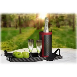 TecknoMonster - Tecksabrage & Cardcase - Orange - Aeronautical and Titanium Carbon Fiber Saber - Black Carpet Collection - Avvenice