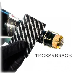 TecknoMonster - Tecksabrage & Cardcase - Black - Aeronautical and Titanium Carbon Fiber Saber - Black Carpet Collection - Avvenice