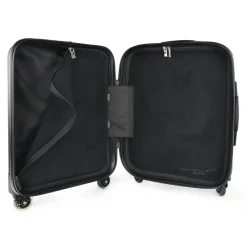 TecknoMonster - Trolley Akille Flap Black in Carbon Fiber - Aeronautical Carbon Trolley Suitcase - Avvenice