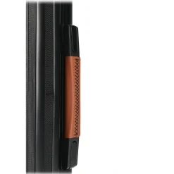 TecknoMonster - Trolley Akille Flap Brown in Carbon Fiber - Aeronautical Carbon Trolley Suitcase - Avvenice