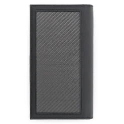 TecknoMonster - Vertical Wallet - Aeronautical and Leather Carbon Fiber Wallet - Luxury - Handmade in Italy - Avvenice