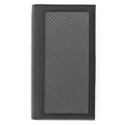 TecknoMonster - Vertical Wallet - Aeronautical and Leather Carbon Fiber Wallet - Luxury - Handmade in Italy - Avvenice
