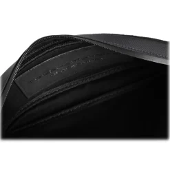 TecknoMonster - Zingo Waist Bag in Carbon Fiber and Alcantara® - Black Carpet Collection - Avvenice