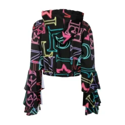 Teen Idol - Alfa Cropped Hoodie - Black - Sweatshirts - Teen-Ager - Luxury Exclusive Collection - Avvenice