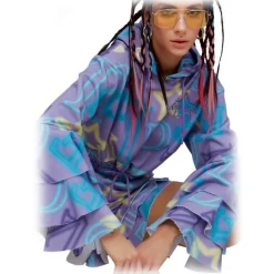 Teen Idol - Alfa Cropped Hoodie - Lilac - Sweatshirts - Teen-Ager - Luxury Exclusive Collection - Avvenice