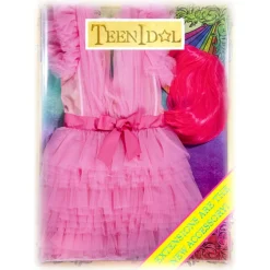 Teen Idol - Orione Tulle Mini Dress with Shoulders - Pink - Dresses - Teen-Ager - Luxury Exclusive Collection - Avvenice