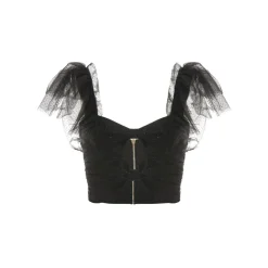 Teen Idol - Swan Top - Black - Tops - Teen-Ager - Luxury Exclusive Collection - Avvenice