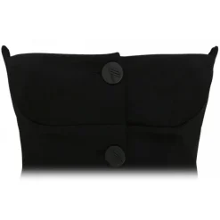 The Attico - Black Asymmetric Buttoned Mini Dress - The Attico Exclusive Luxury Collection - Avvenice