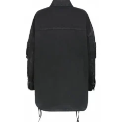 The Attico - Black Fern Short Coat - The Attico Exclusive Luxury Collection - Avvenice