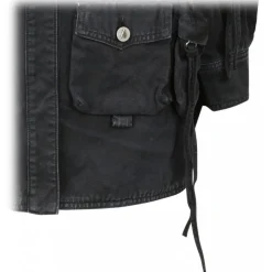 The Attico - Black Fern Short Coat - The Attico Exclusive Luxury Collection - Avvenice