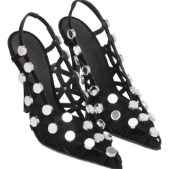 The Attico - Black Grid Pumps - The Attico Exclusive Luxury Collection - Avvenice