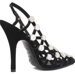 The Attico - Black Grid Pumps - The Attico Exclusive Luxury Collection - Avvenice