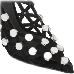 The Attico - Black Grid Pumps - The Attico Exclusive Luxury Collection - Avvenice