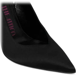 The Attico - Black Venus Slingback Mules - The Attico Exclusive Luxury Collection - Avvenice