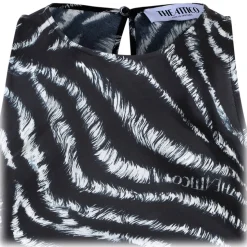 The Attico - Black Zebra Print Mini Dress - The Attico Exclusive Luxury Collection - Avvenice