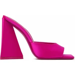 The Attico - Fuchsia Calf Leather Devon Mules - The Attico Exclusive Luxury Collection - Avvenice