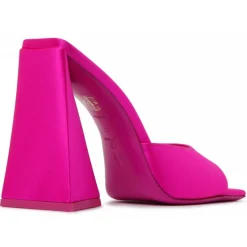The Attico - Fuchsia Calf Leather Devon Mules - The Attico Exclusive Luxury Collection - Avvenice