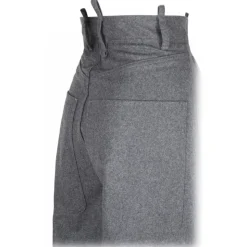 The Attico - Grey Wide Leg Trousers - The Attico Exclusive Luxury Collection - Avvenice