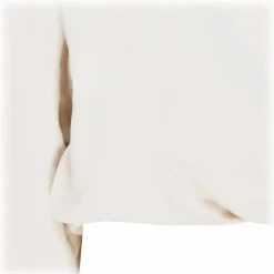 The Attico - Ivory Cotton Maeve Logo Embossed Cotton Sweatshirt - The Attico Exclusive Luxury Collection - Avvenice