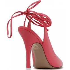 The Attico - Peach Calf Leather Strap Detail Pumps - The Attico Exclusive Luxury Collection - Avvenice