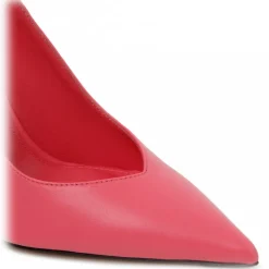 The Attico - Peach Calf Leather Strap Detail Pumps - The Attico Exclusive Luxury Collection - Avvenice