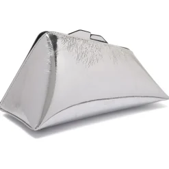 The Attico - Silver 8.30 PM Clutch Bag - The Attico Exclusive Luxury Collection - Avvenice