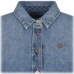 The Attico - Sky Blue Diana Shirt - The Attico Exclusive Luxury Collection - Avvenice
