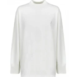 The Attico - White Oversized Long Sleeve T-Shirt - The Attico Exclusive Luxury Collection - Avvenice