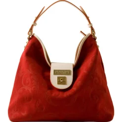 The Merchant of Venice - Leather Shoulder Bag - Red Gold - Fashion Collection - Luxury Venetian Bag - Avvenice