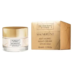 The Merchant of Venice - Magnificent Nourishing Anti-Aging Night Cream with 24K Gold - Luxury Venetian Cosmetics - 50 ml - Avvenice