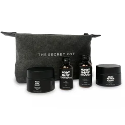 The Secret Pot - Hemp Travel Kit - Honey, Aloe, Hyaluronic Acid and Hemp - Timeless - Anti Age - Hair Care - Avvenice