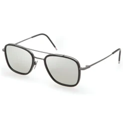Thom Browne - Black & Gold Mesh Side Sunglasses - Thom Browne Eyewear - Avvenice