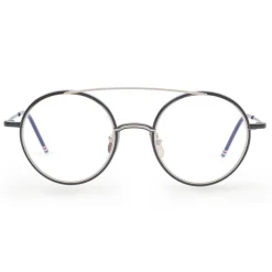 Thom Browne - Black Iron & 18K Gold Optical Glasses - Thom Browne Eyewear - Avvenice