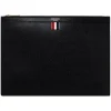 Thom Browne - Black Leather Logo Stamp Document Holder - Thom Browne Exclusive Luxury Collection - Avvenice