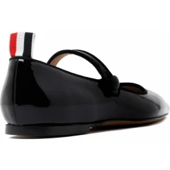 Thom Browne - Black Pointed Flat - Thom Browne Exclusive Luxury Collection - Avvenice