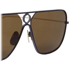 Thom Browne - Black Rectangular Sunglasses - Thom Browne Eyewear - Avvenice