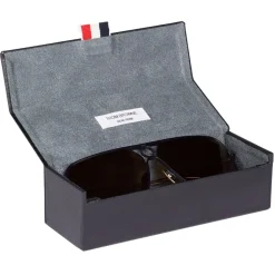 Thom Browne - Black Rectangular Sunglasses - Thom Browne Eyewear - Avvenice