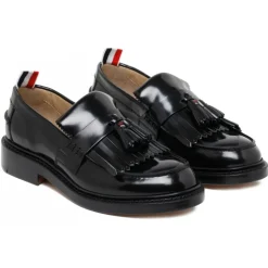 Thom Browne - Black Tassel Knit Loafer - Thom Browne Exclusive Luxury Collection - Avvenice